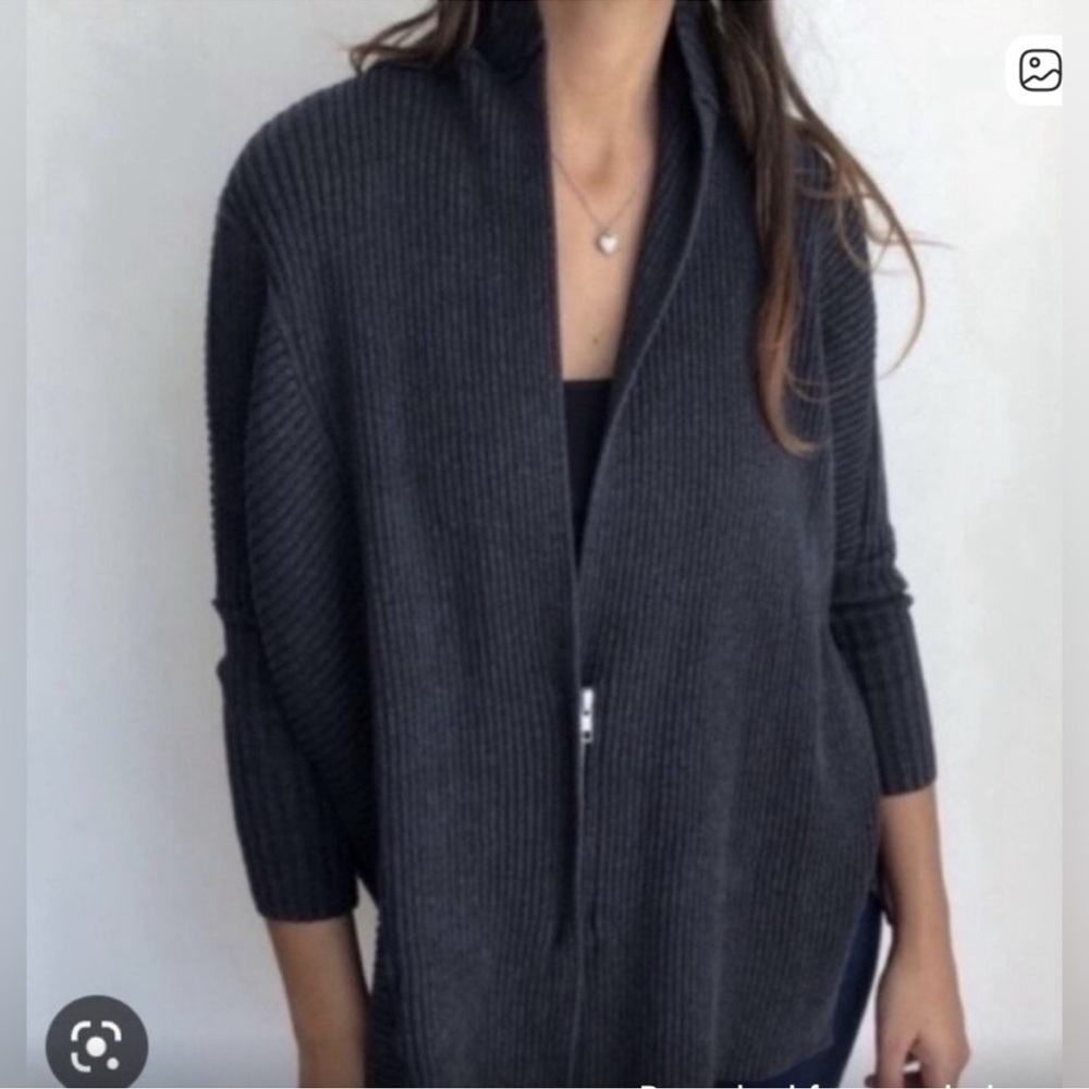 CAbi Cosmo Zip Front Cardigan